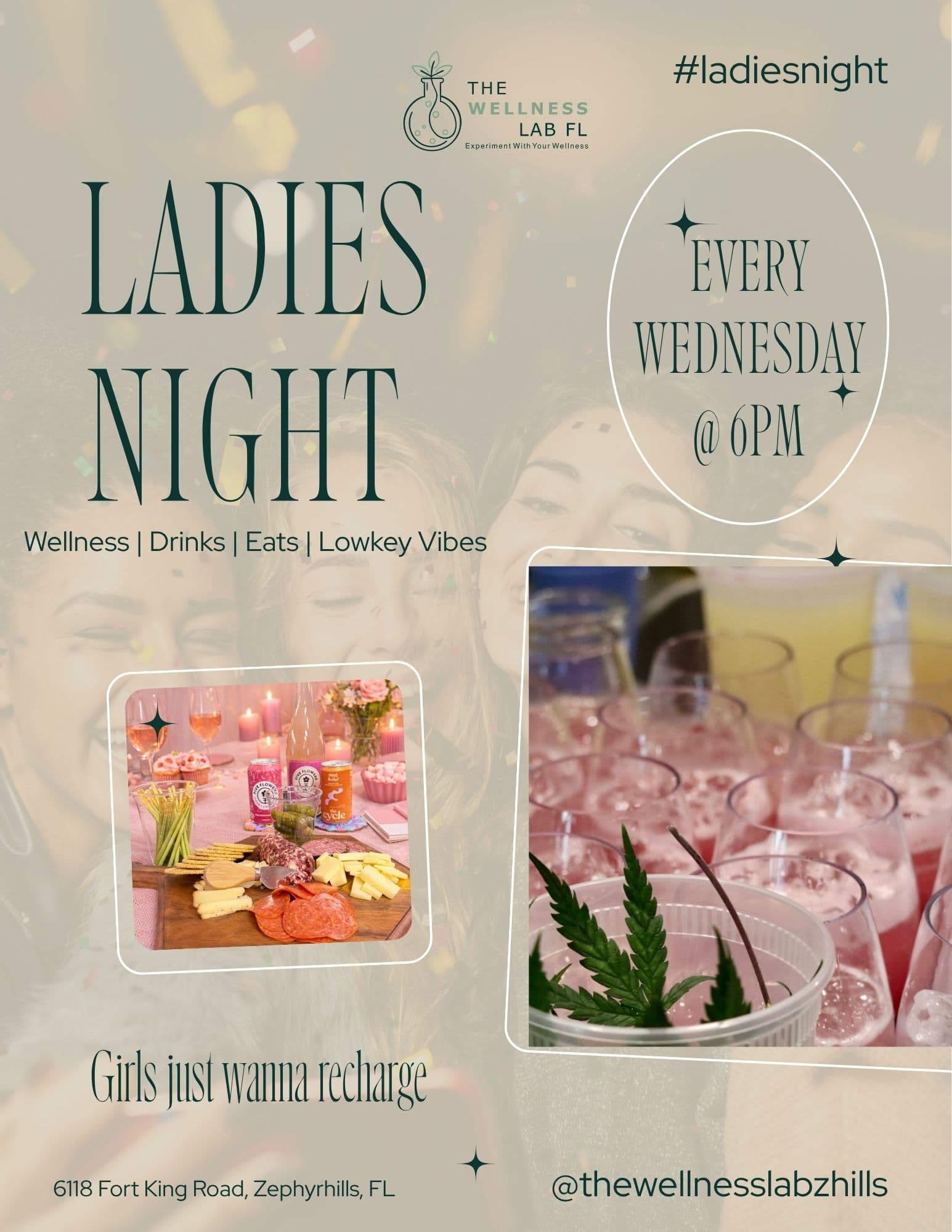 Ladies Night weekly special flyer